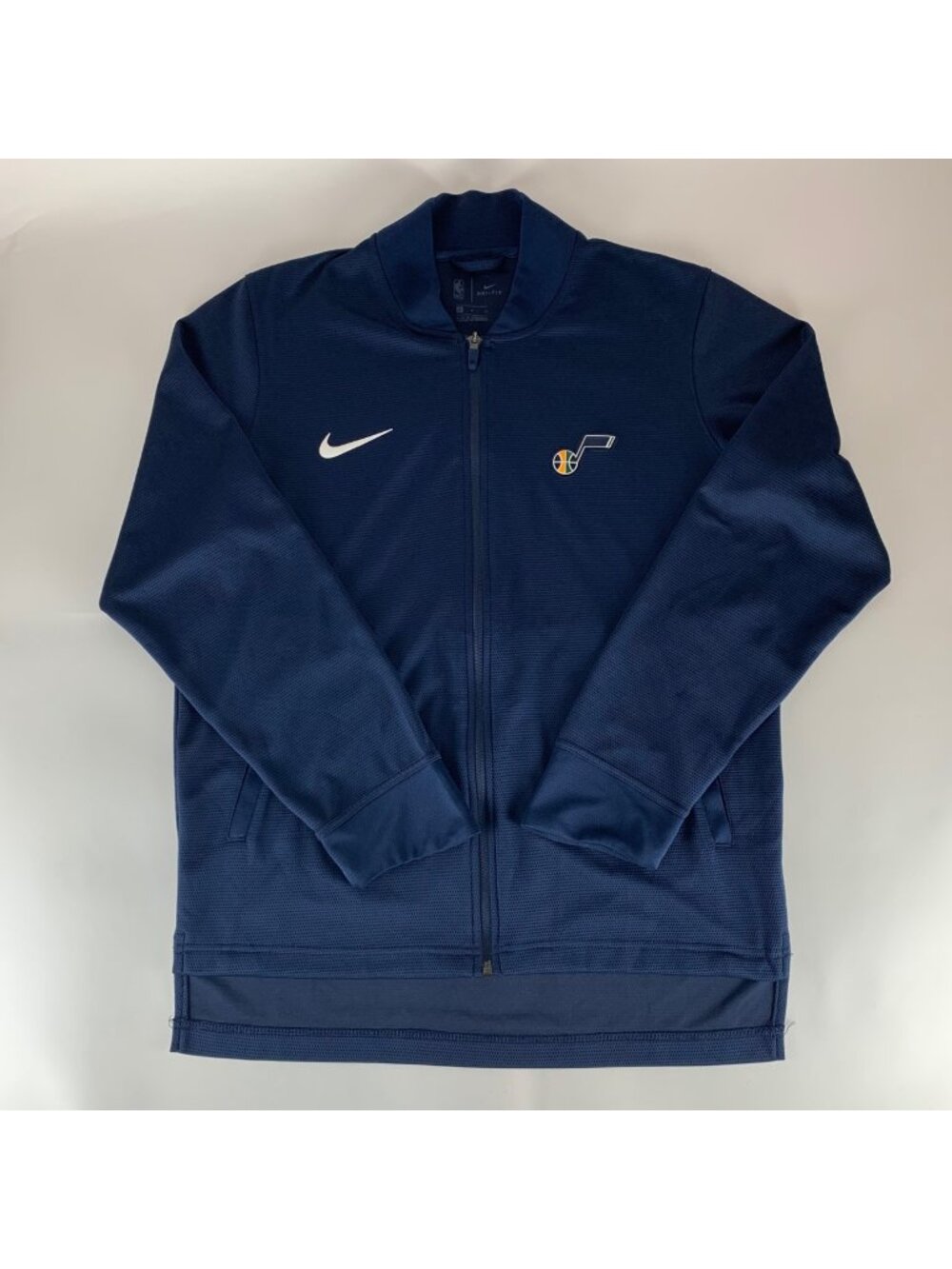 Utah Jazz NBA Purple Nike Dri Fit Full Zip Athletic Jacket Mens Medium
